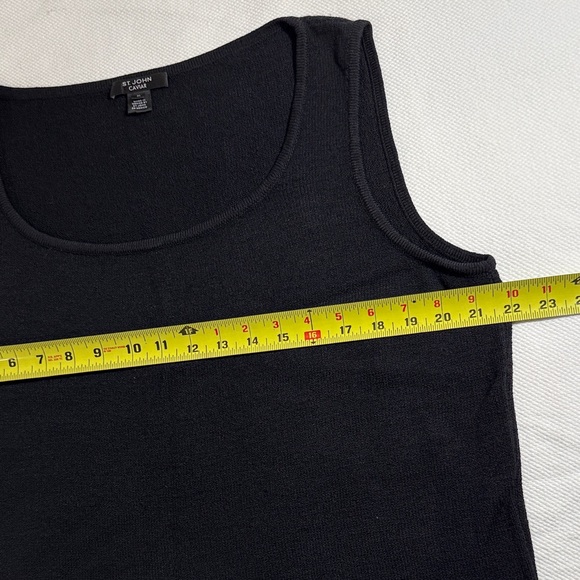 EUC St. John Classic Knit Black Tank Top - Picture 3 of 9